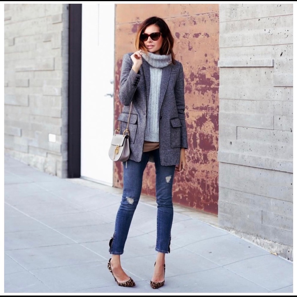 Banana Republic Grey Wool Blazer